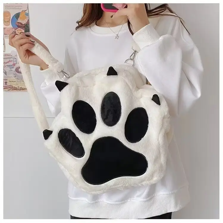 2024 Plush Paw Print Crossbody Bag for Dogs — feature 2