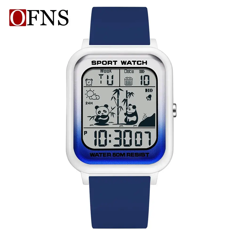 Ofns Digital Panda Watch Blue Sport Grade - Image 7