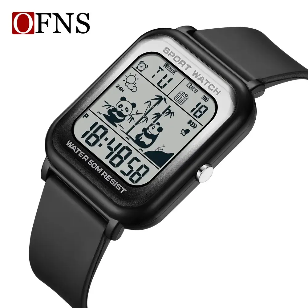 Ofns Digital Panda Watch Blue Sport Grade - Image 10