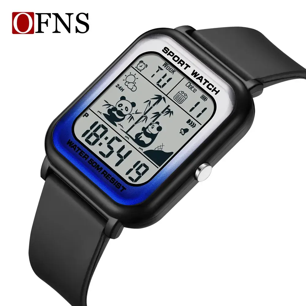 Ofns Digital Panda Watch Blue Sport Grade - Image 3