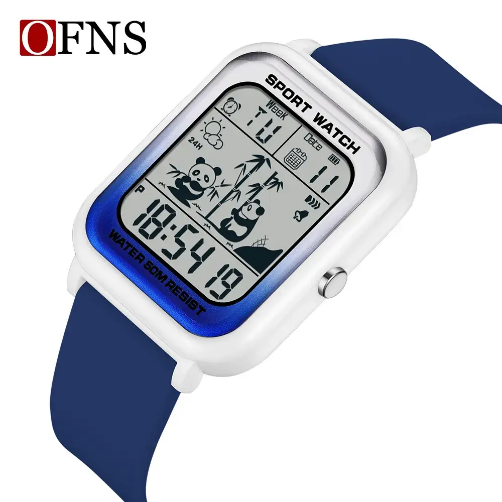 Ofns Digital Panda Watch Blue Sport Grade - Image 4