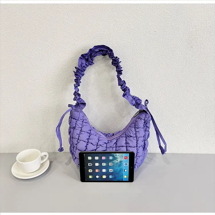 2025 Korean Style Pink Ruffled Shoulder Bag — feature 19