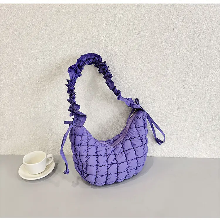 2025 Korean Style Pink Ruffled Shoulder Bag — feature 20