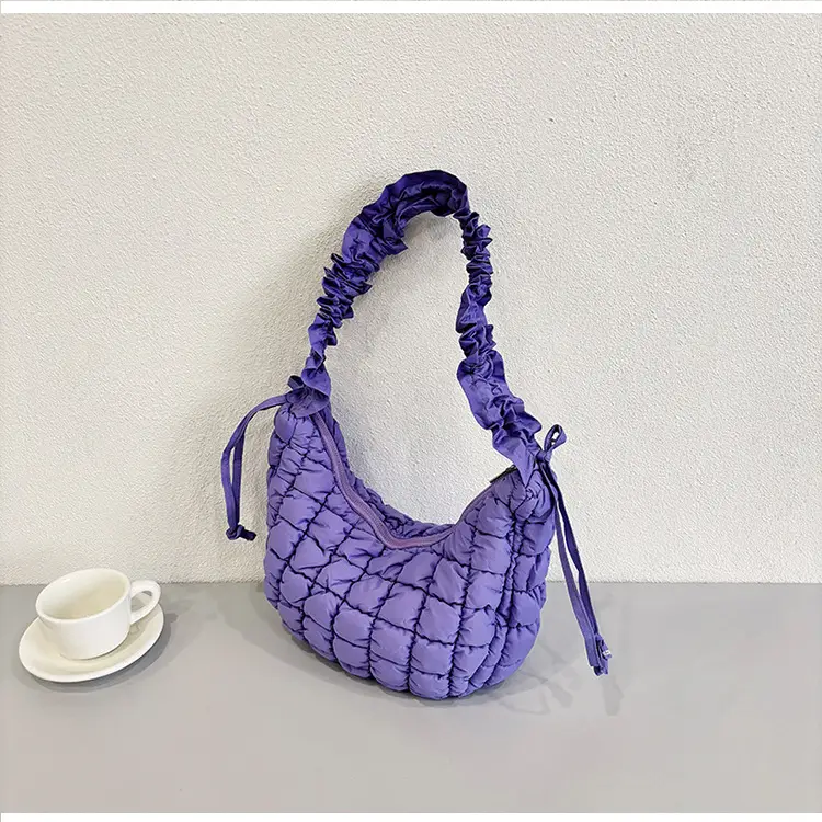 2025 Korean Style Pink Ruffled Shoulder Bag — feature 21