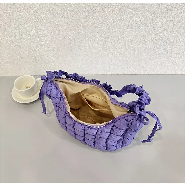2025 Korean Style Pink Ruffled Shoulder Bag — feature 25