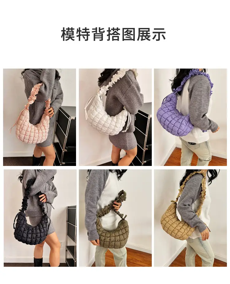 2025 Korean Style Pink Ruffled Shoulder Bag — feature 9