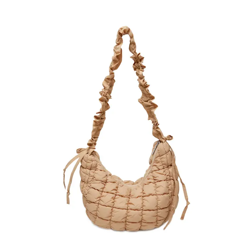 2025 Korean Style Pink Ruffled Shoulder Bag - Image 7