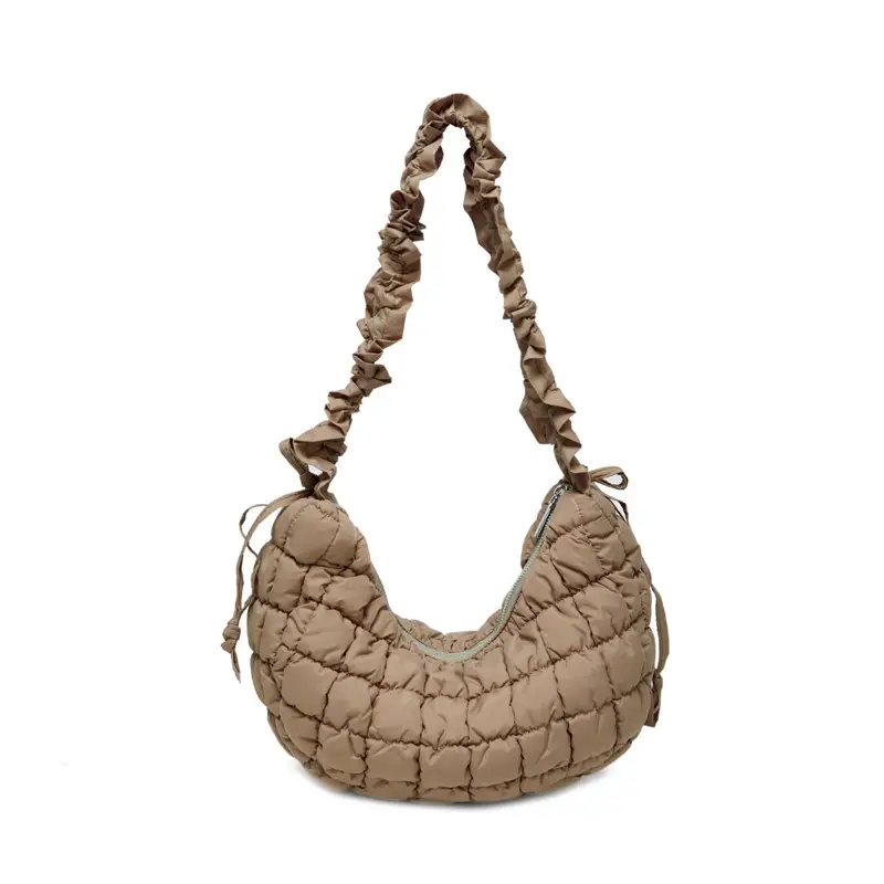 2025 Korean Style Pink Ruffled Shoulder Bag - Image 8