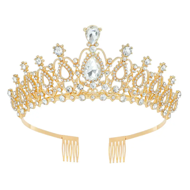 Crystal Crown Hair Accessory for Wedding Party Hair - Image 9