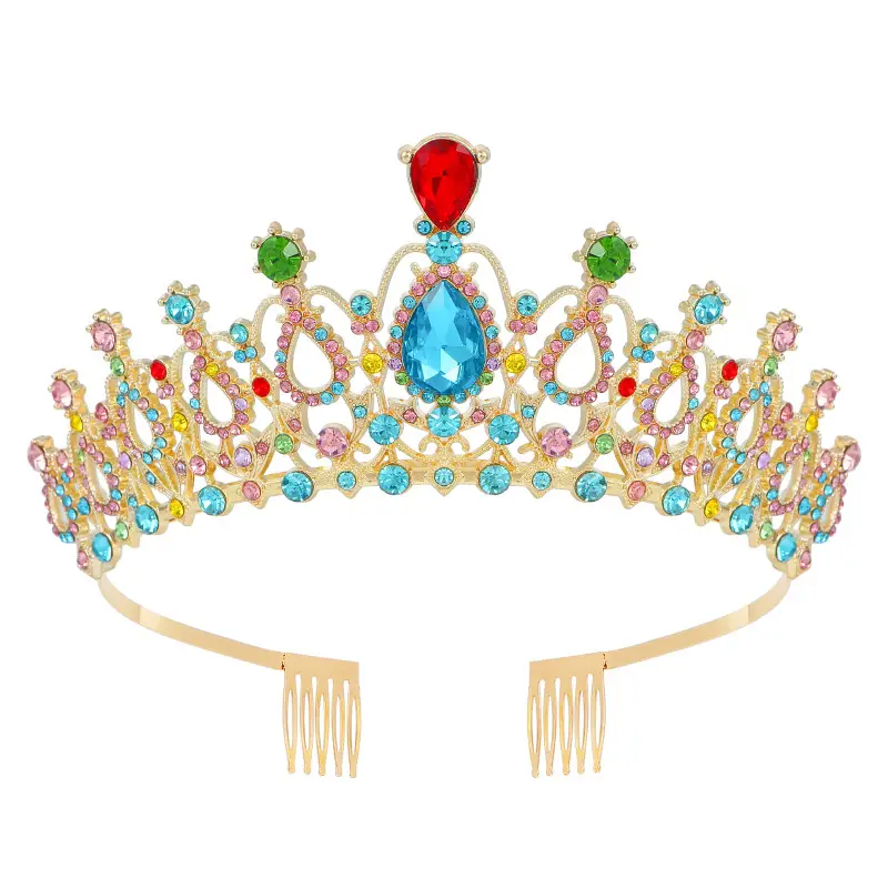 Crystal Crown Hair Accessory for Wedding Party Hair - Image 10