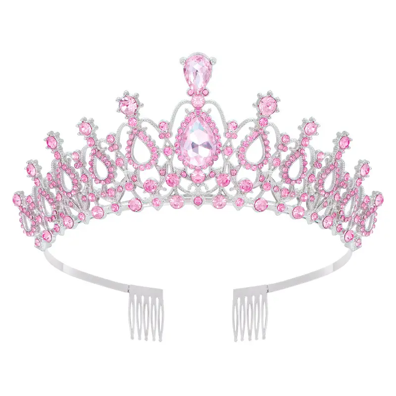 Crystal Crown Hair Accessory for Wedding Party Hair - Image 12