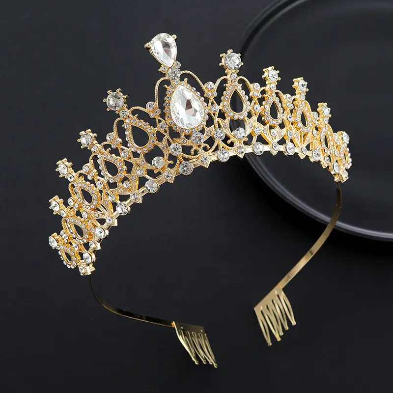Crystal Crown Hair Accessory for Wedding Party Hair — feature 40