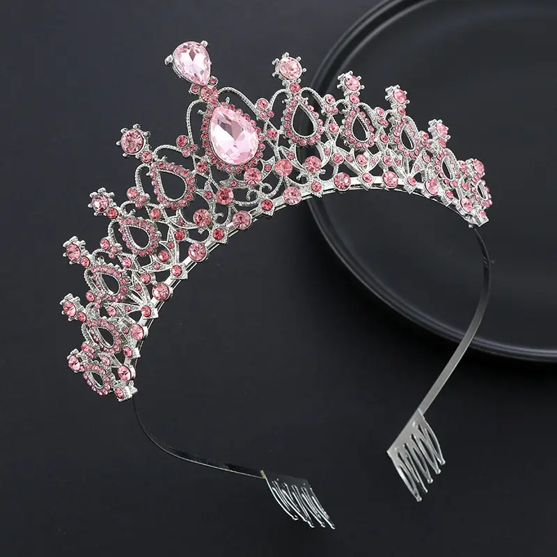 Crystal Crown Hair Accessory for Wedding Party Hair — feature 42