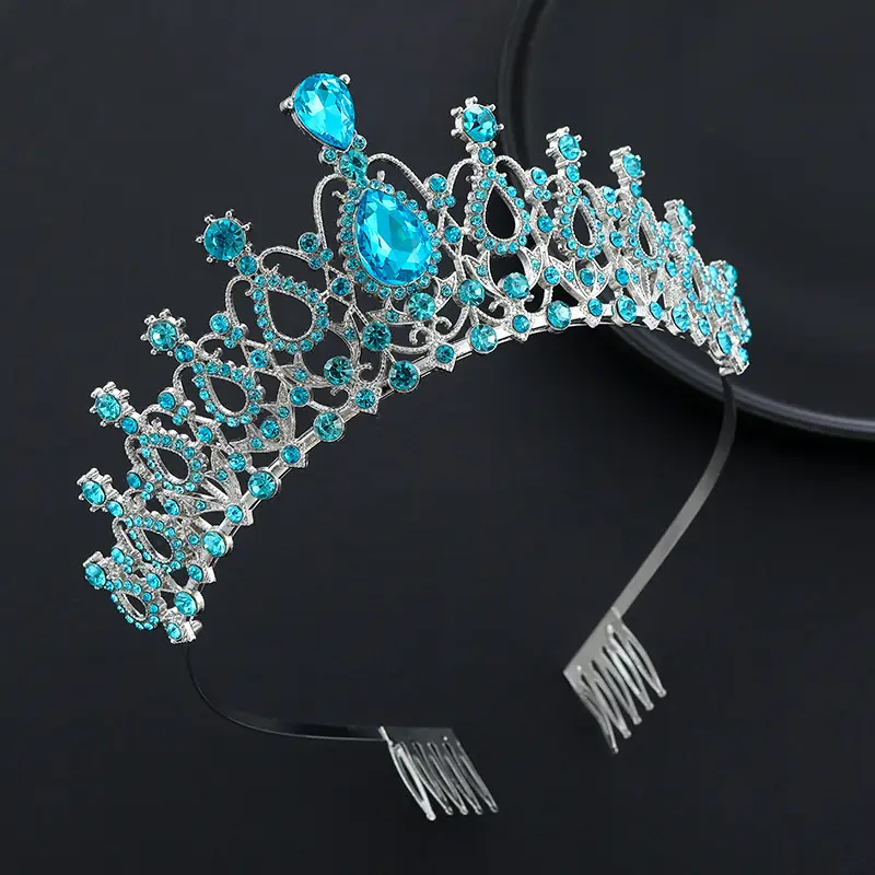 Crystal Crown Hair Accessory for Wedding Party Hair — feature 44