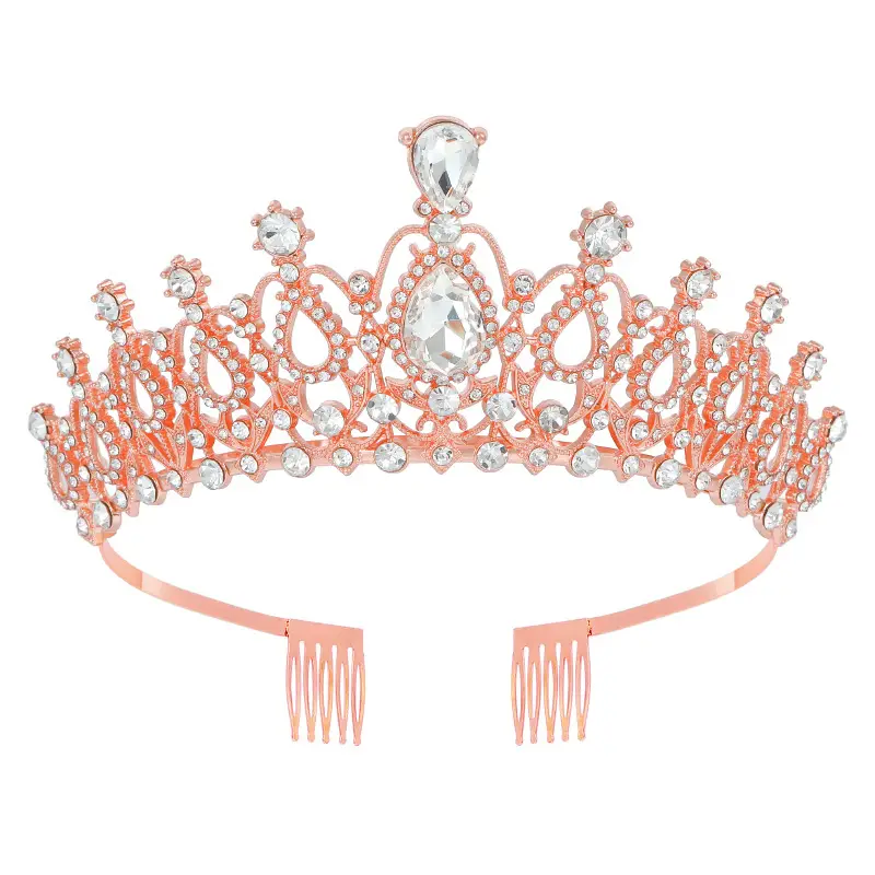 Crystal Crown Hair Accessory for Wedding Party Hair - Image 3