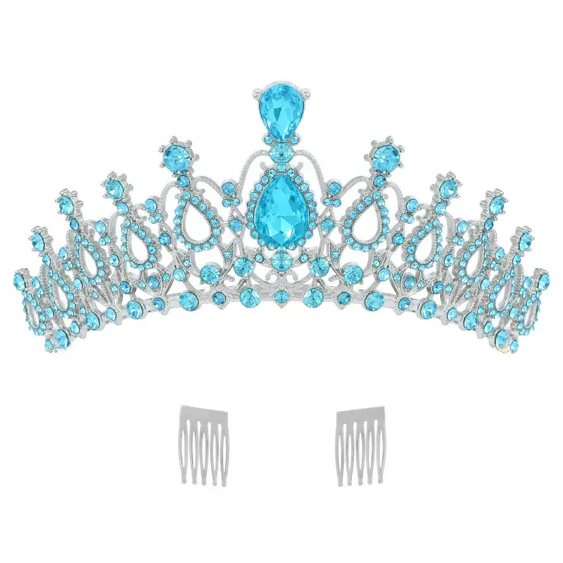 Crystal Crown Hair Accessory for Wedding Party Hair - Image 6