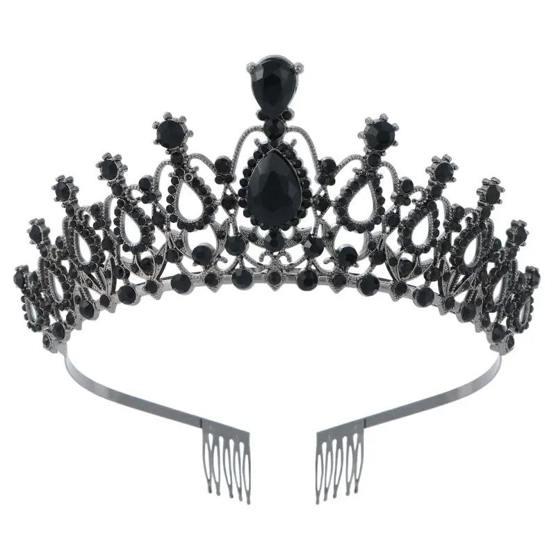 Crystal Crown Hair Accessory for Wedding Party Hair - Image 7