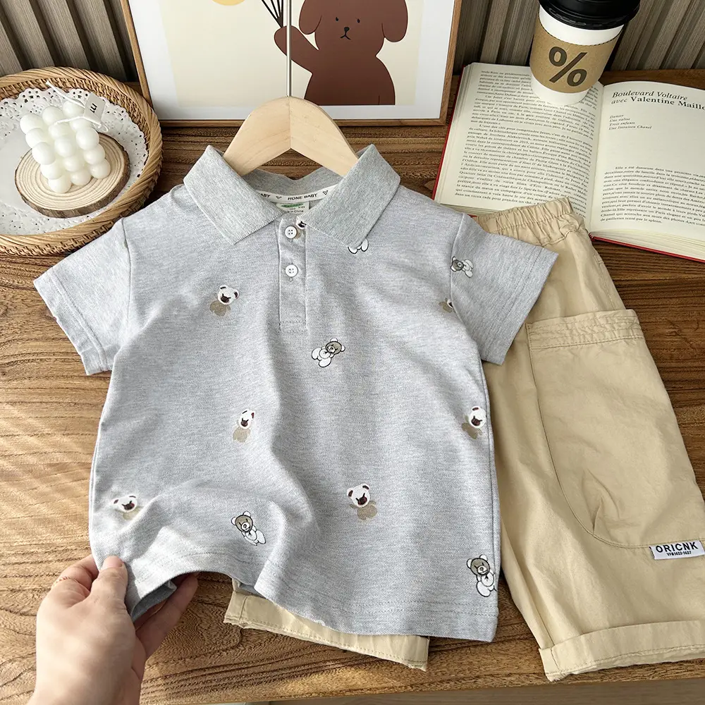 2024 Boys Cartoon Cotton Polo Shirt Short Sleeve - Image 8