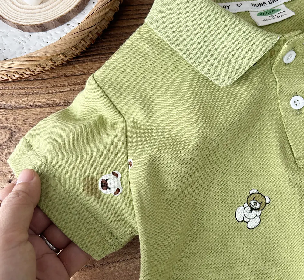 2024 Boys Cartoon Cotton Polo Shirt Short Sleeve β feature 7