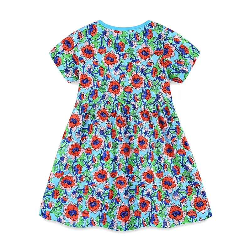 Girls Floral Printed Skirt Summer Wear