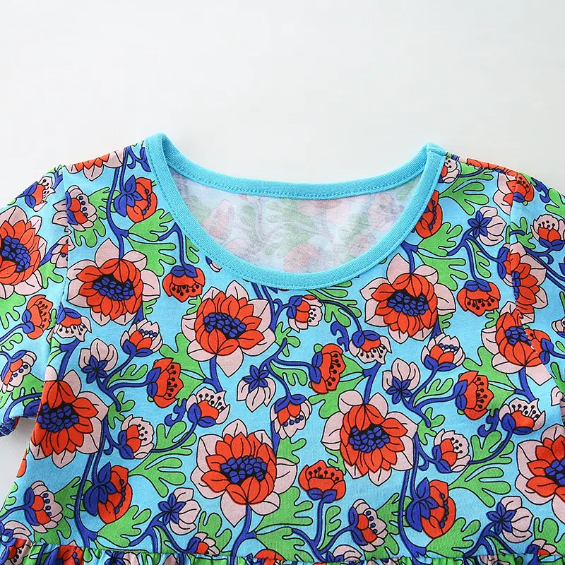 Girls Floral Printed Skirt Summer Wear