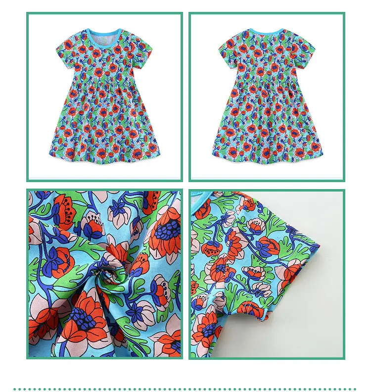 Girls Floral Printed Skirt Summer Wear — feature 38