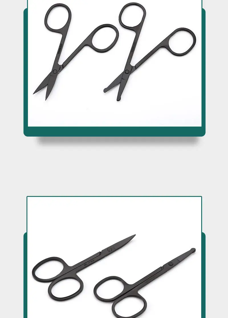Men's Black German Nose Hair Scissors Round Head — feature 7