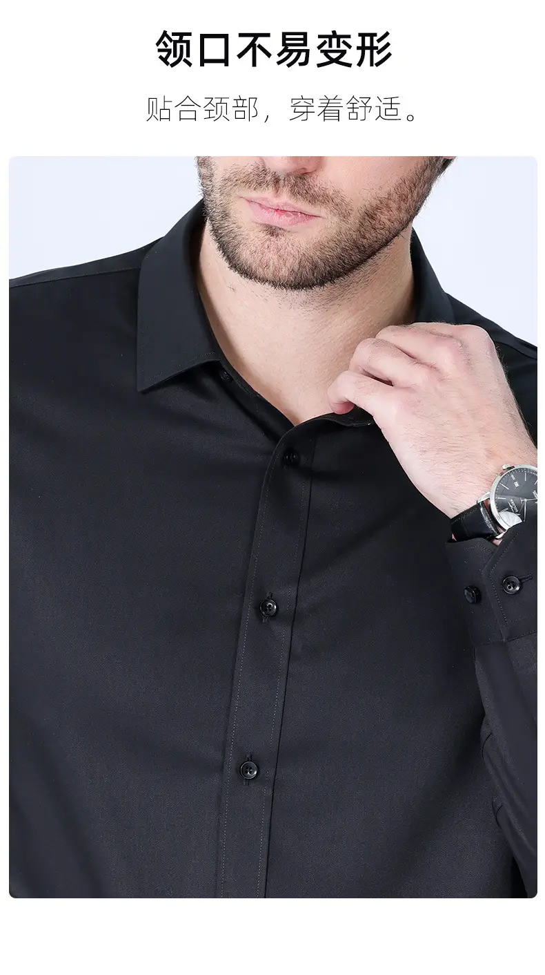Men's Long Sleeve Shirts in Light Lavender Modal — feature 22