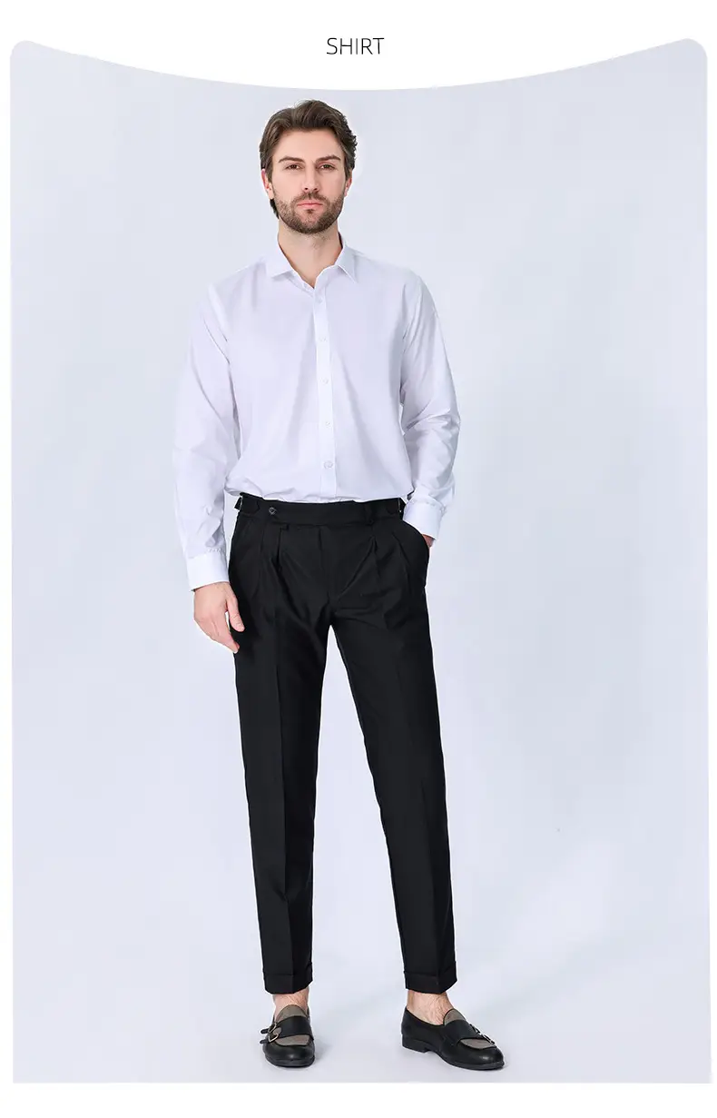 Men's Long Sleeve Shirts in Light Lavender Modal — feature 30