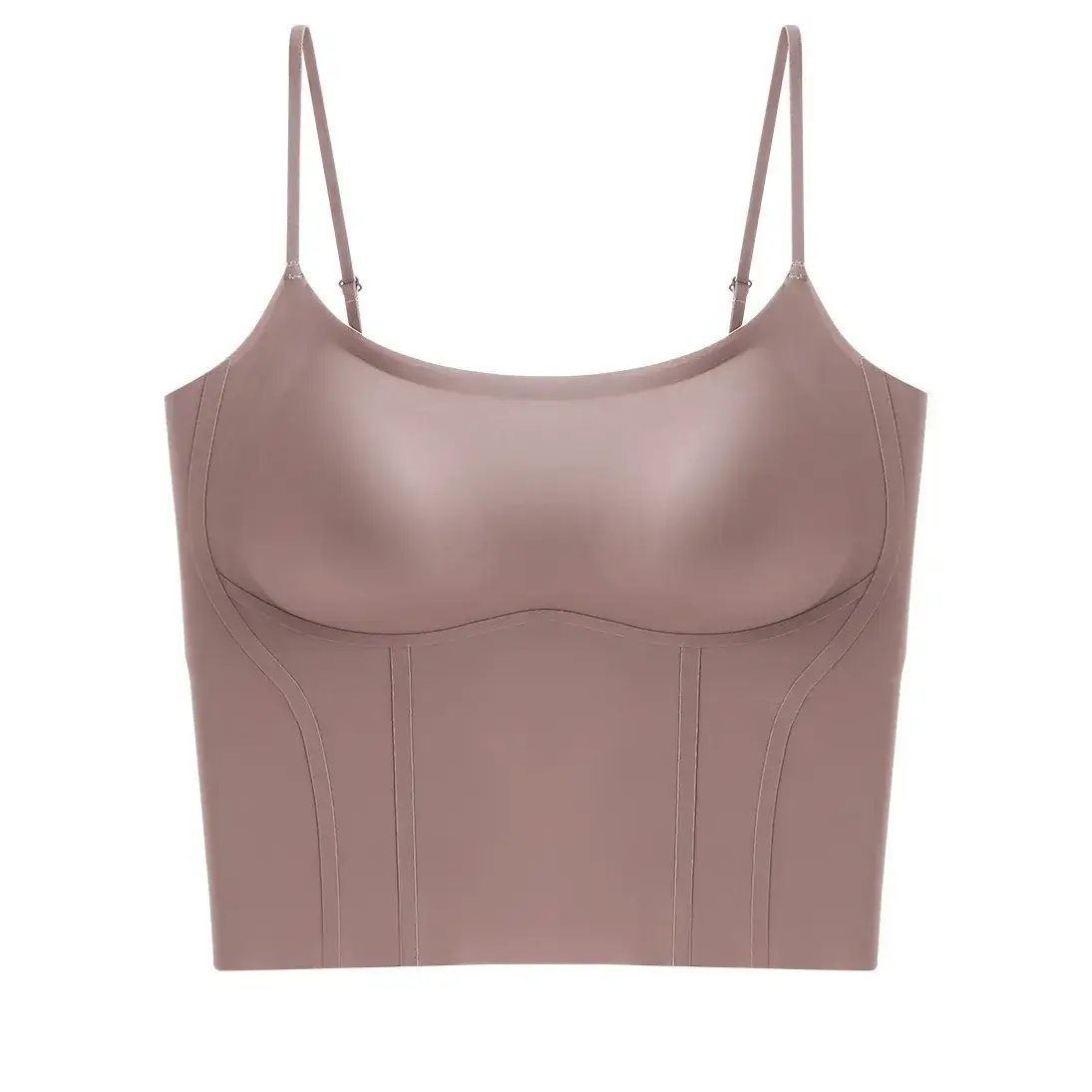 Two-in-One Seamless Cup Push Up Underwear Camisole Set - Image 8