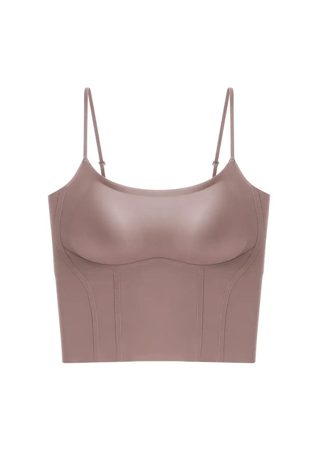 Two-in-One Seamless Cup Push Up Underwear Camisole Set - Image 3