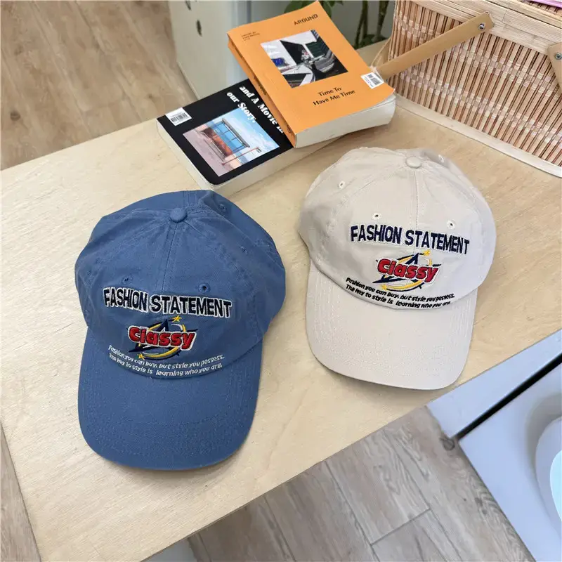 Men's Red Big Cap Sun Hat with "Big Stars" Design