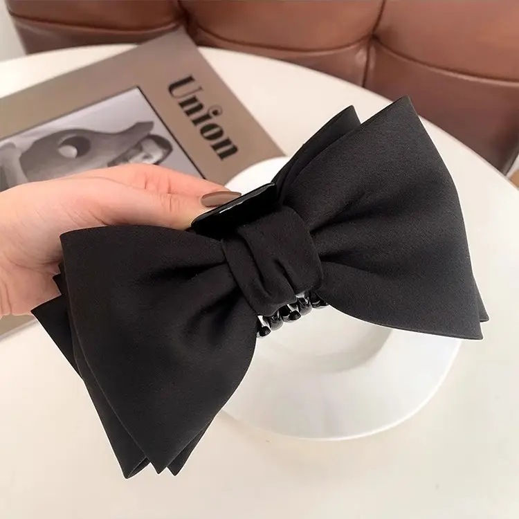Elegant Red Large Bow Hairpin for Girls - Image 6