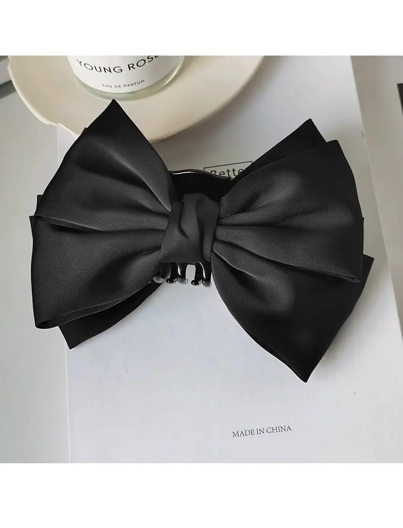 Elegant Red Large Bow Hairpin for Girls — feature 4