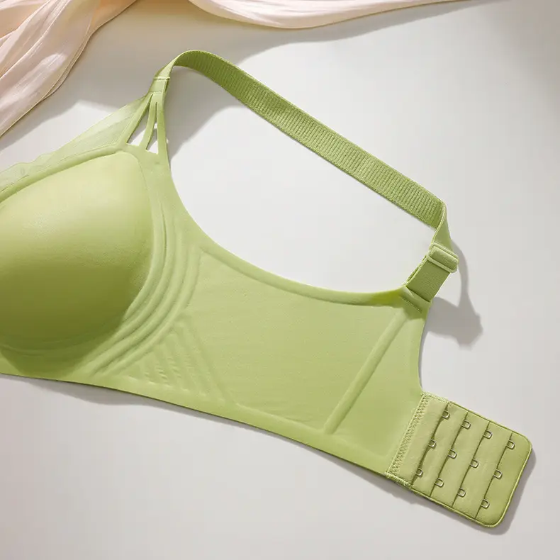 Soft support jelly nude seamless underwear women's adjustable breast collection anti-sagging wireless super soft thin bra — feature 14
