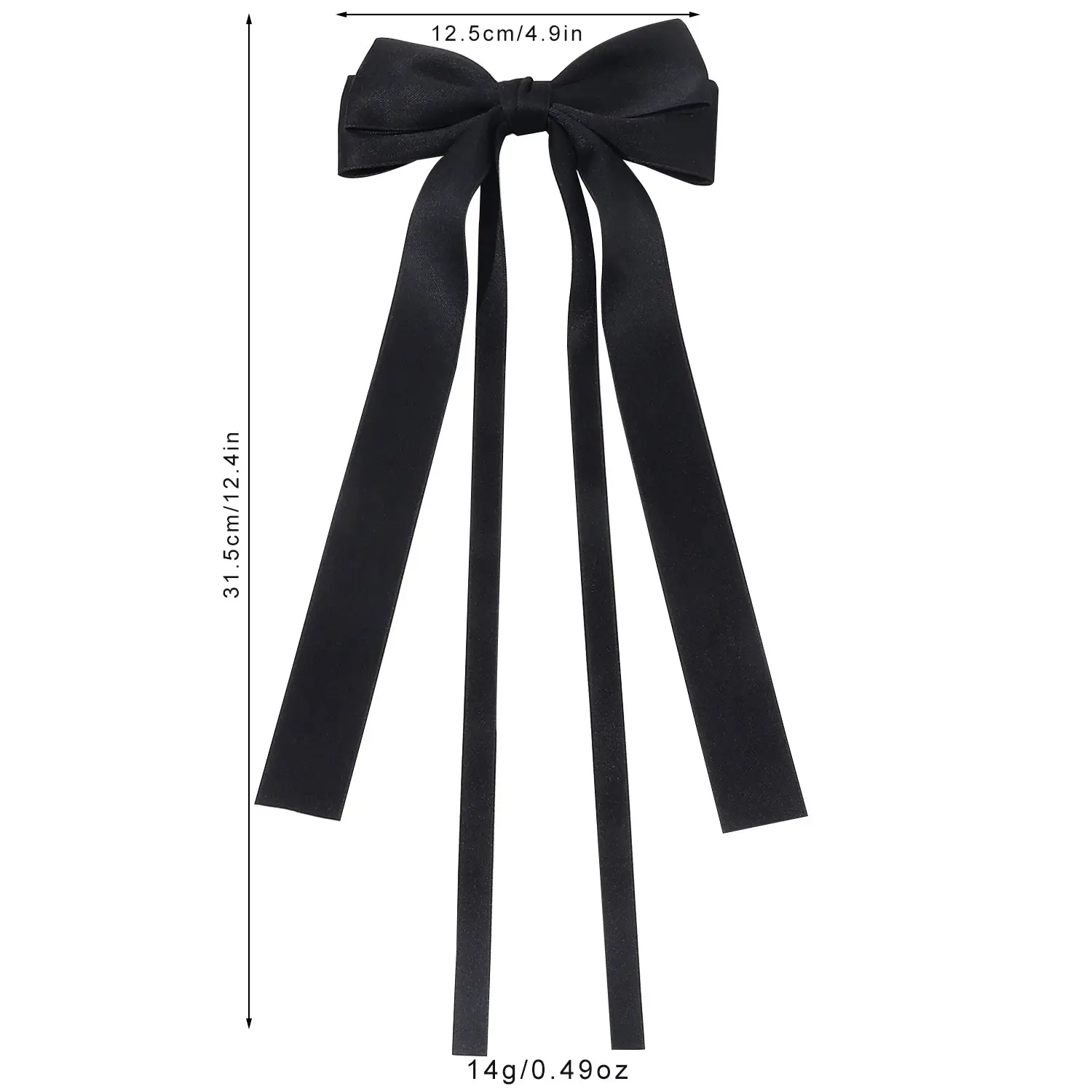Korean Ins Elegant Ribbon Hairpin Sweet Bow Double Layer High-End Duckbill Hairpin - Image 8