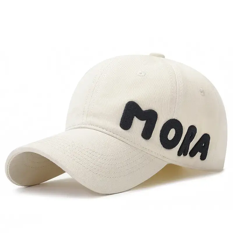Mora Embroidered Cap for Men Women Beige - Image 2