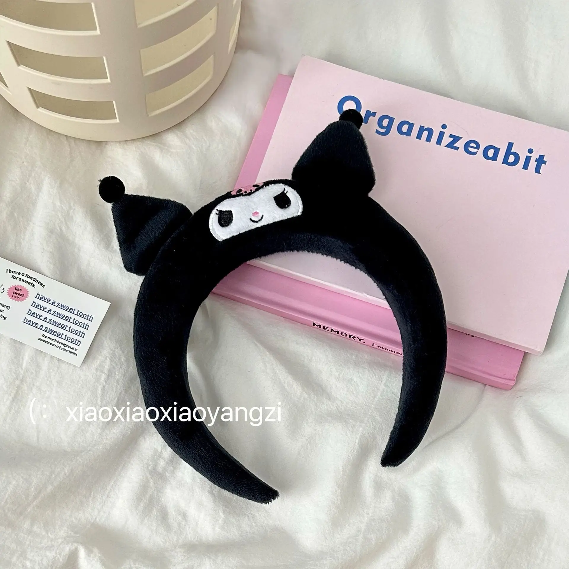 Cute Plush Dog Face Washing Headband for Girls - Image 2