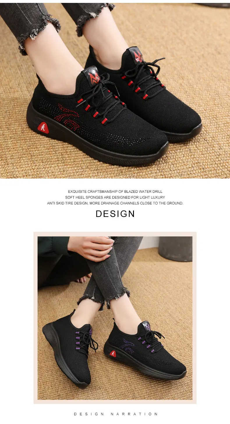 2026 Spring New Style Old Beijing Cloth Shoes with Soft Soles, Non-Slip Shoes for the Elderly, Casual Mom Shoes, Breathable Women's Shoes — feature 9