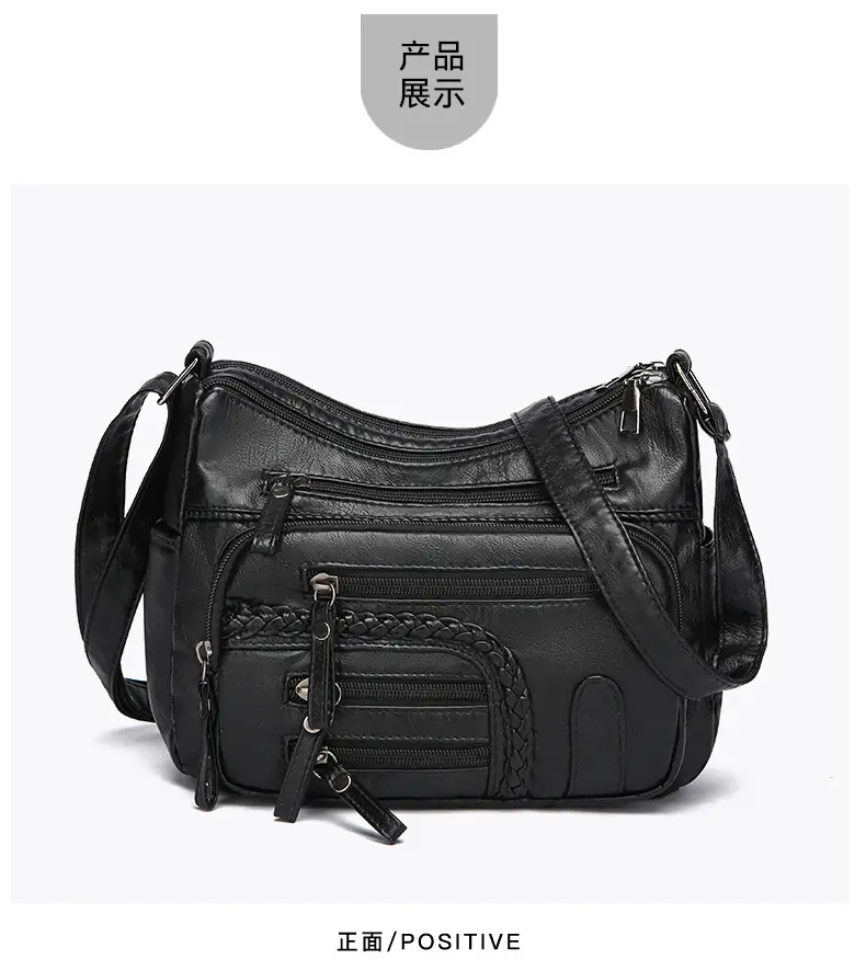 Brown Woven Multi-Pocket Shoulder Bag for Women — feature 26