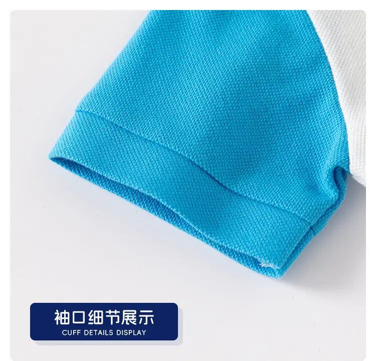 Children's Color T-Shirt White Yellow Blue Short Sleeve — feature 12