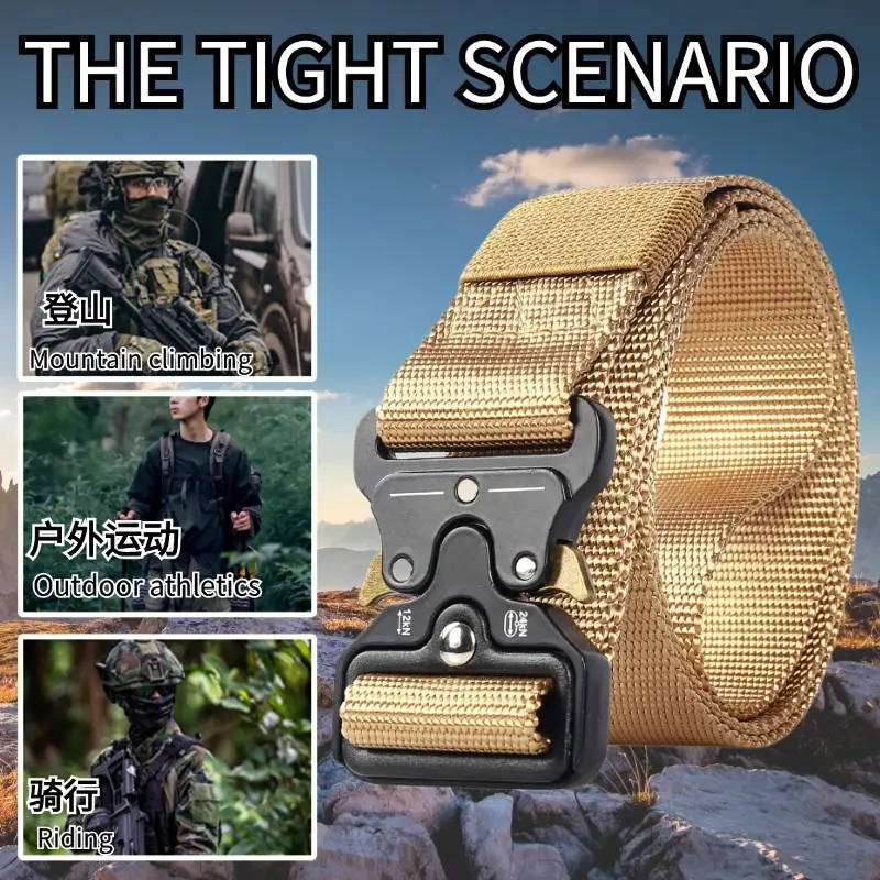 Tactical Camo Belt for Men Multi-Functional Tear Resistant - Image 13