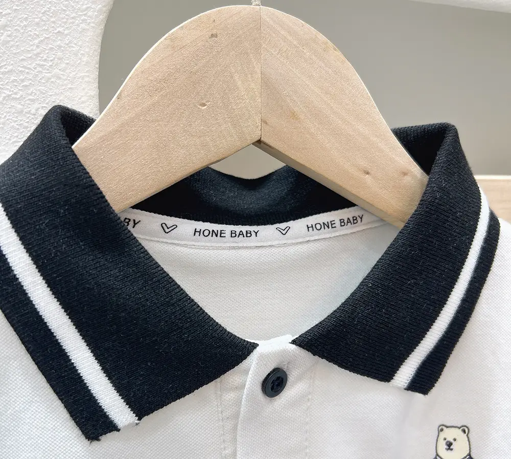 2024 Boys Polo Shirt Grey Blue Cartoon Print β feature 6