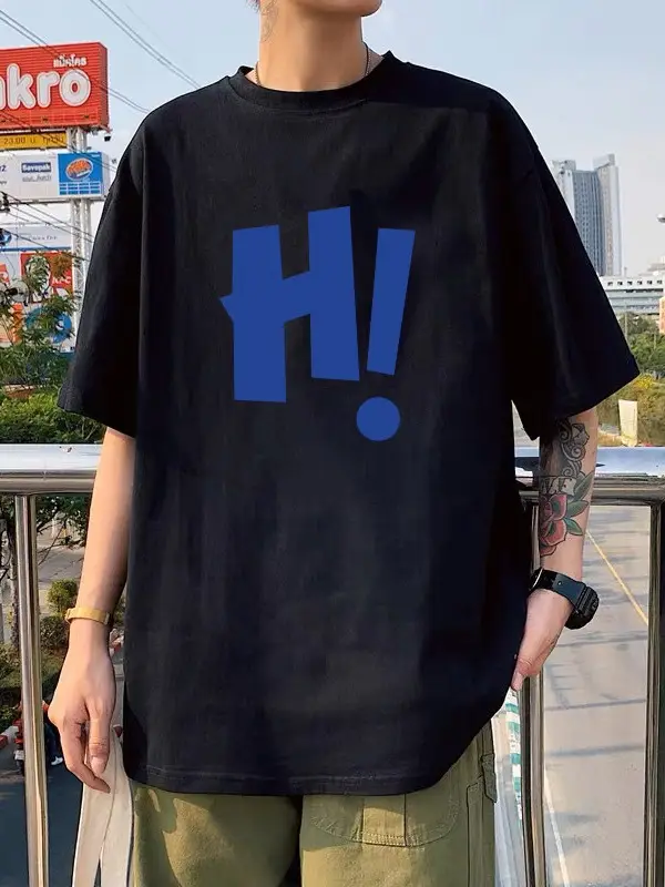 Black Ice Silk T-Shirt "IM NOT STINGER" Round Neck Short Sleeve - Image 14