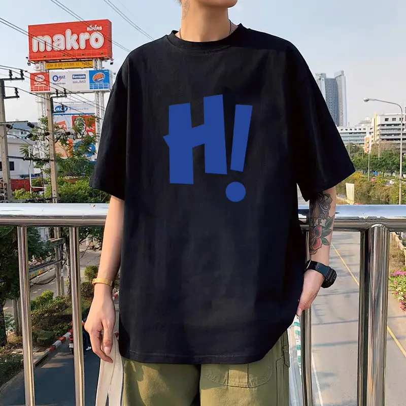 Black Ice Silk T-Shirt "IM NOT STINGER" Round Neck Short Sleeve — feature 7