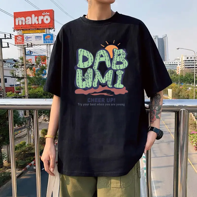 Black Ice Silk T-Shirt "IM NOT STINGER" Round Neck Short Sleeve - Image 3