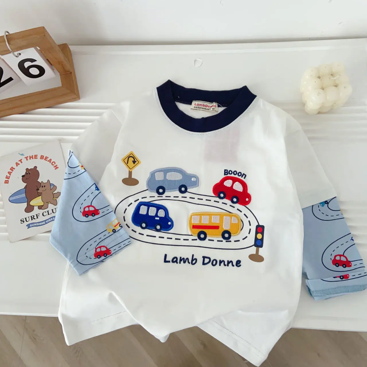 Boys Car Themed Round Neck T-Shirt Spring 2026 - Image 2