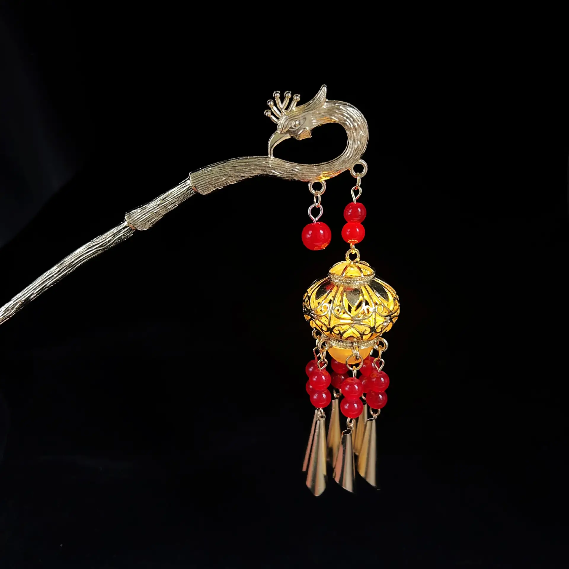 Luminous Palace Lantern Hairpin for Women - Image 20