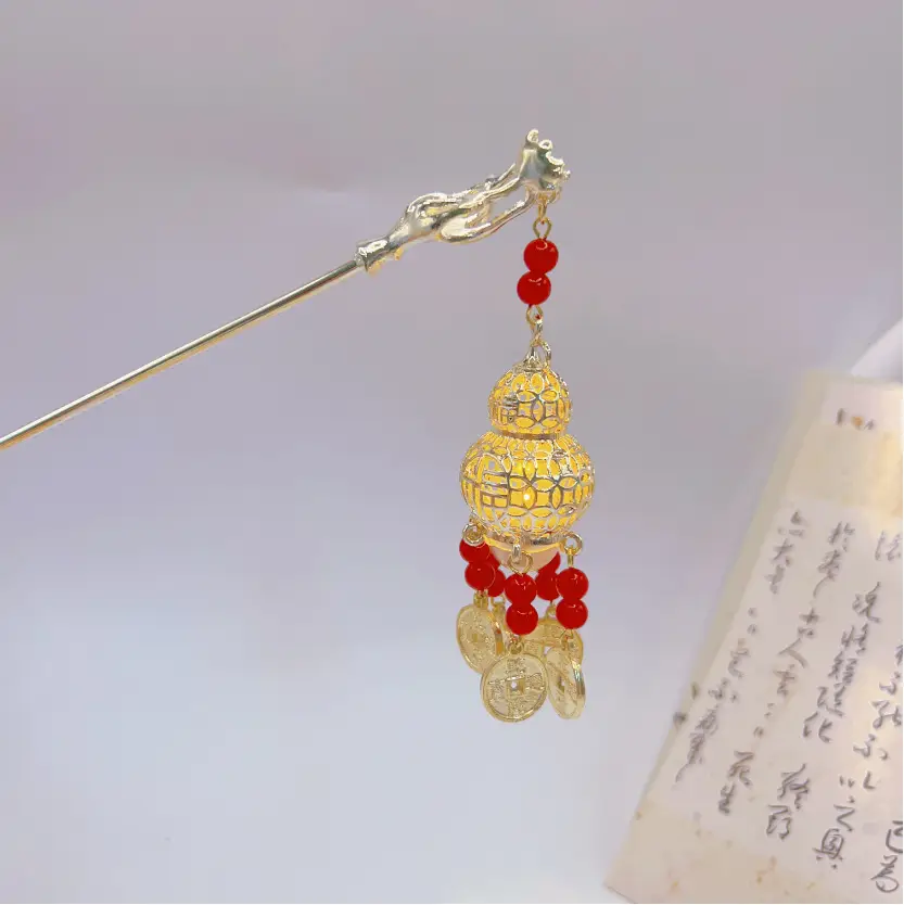Luminous Palace Lantern Hairpin for Women - Image 22