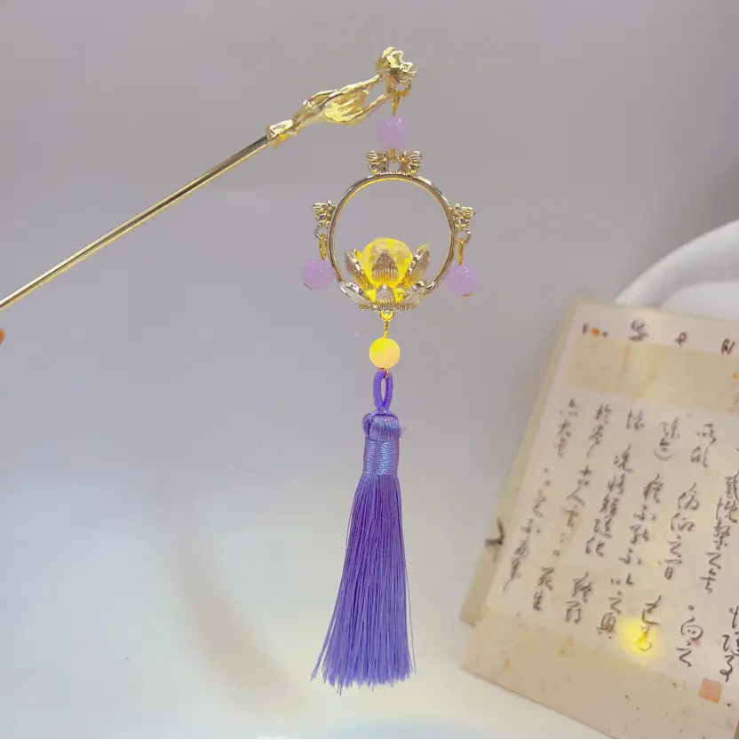 Luminous Palace Lantern Hairpin for Women - Image 31
